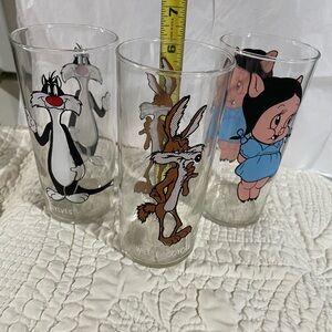 Looney Tunes Character Glass Set of 3